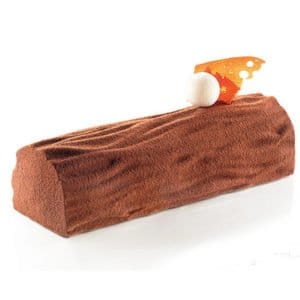 Kit Wood - Tårtform med ett barkmönster. Från Silikomart