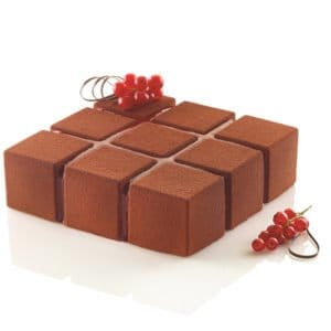 Cubik 1400 ml sparyad med brun choklad