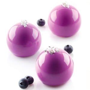 Silikonform rund Truffles 70 med 8 formar per ark.