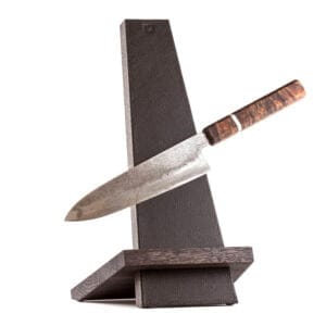 Leather and oak Knifestand – Piotr the Bear