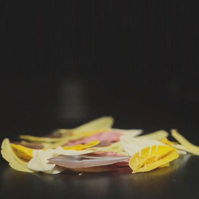 Blad gjorda med Choco Leaves spatula 01 - Silikomart - Söders gourmet