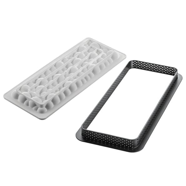 Kit Bubble Tart ring rektangulär 265x105mm form och ring