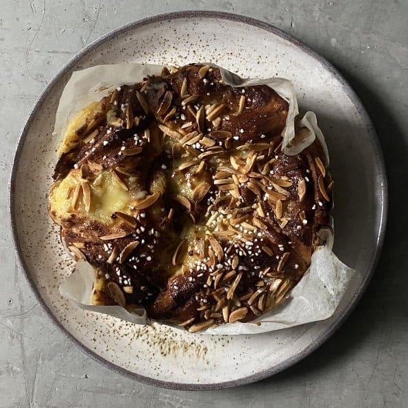 recept kanelbullstarta av johan heibert gastronomi tillsammans med rational och bosch och silikomart professional i sverige för söders gourmet