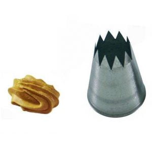 Tyll Rund stjärna öppen Ø8mm för spritspåse - BS108