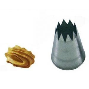 Tyll Rund stjärna öppen Ø12mm för spritspåse - BS112 - Söders gourmet