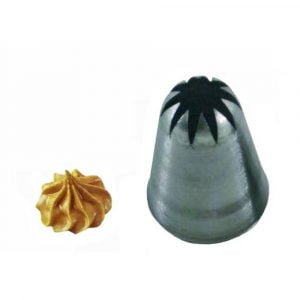 Tyll Rund stjärna stängd Ø10mm för spritspåse - BC328