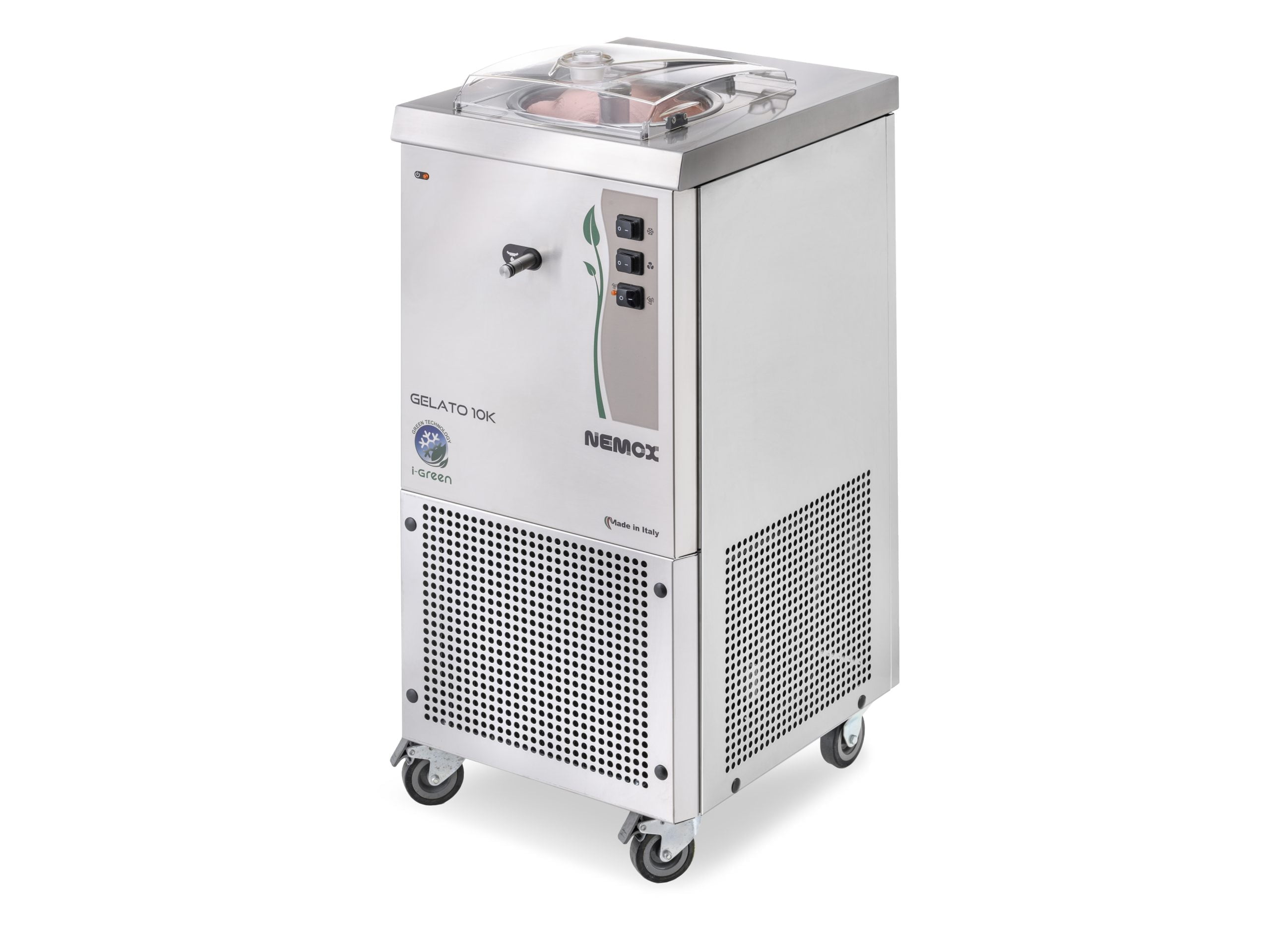 Glassmaskin m kompressor Gelato 10K i-Green 14 liter