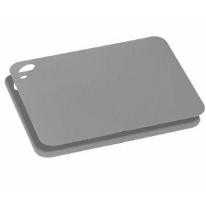 ZASSEN - Skärbräda 2-pack plast flexibel, Grå 29 cm