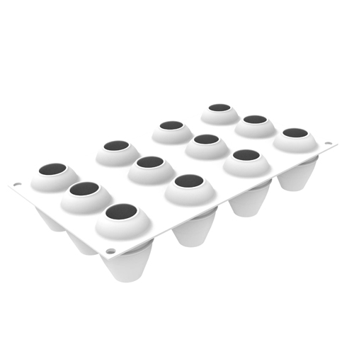 ÆG 70ml – Silikoneform Æg 12 stk (Ø46 × H63 mm) - Billede 2